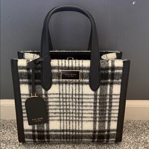 Kate Spade Monochrome Checkered Tote